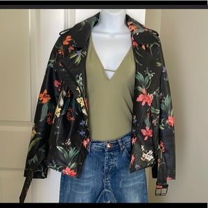 Bagatelle Floral faux leather Jacket